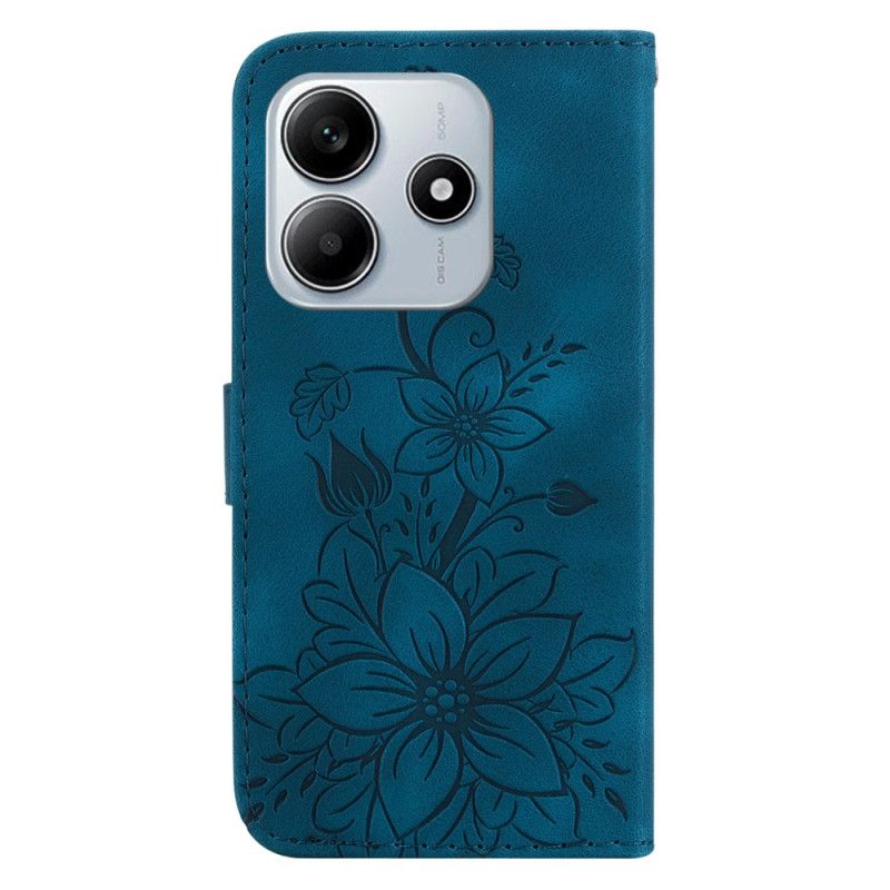 Flip Case Leren Xiaomi Redmi Note 14 5g Fleur-de-lis-patroon
