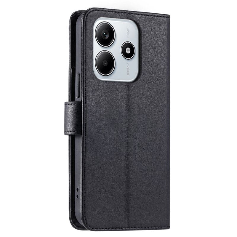 Flip Case Leren Xiaomi Redmi Note 14 5g Gewatteerd Met Bandje En Schouderband