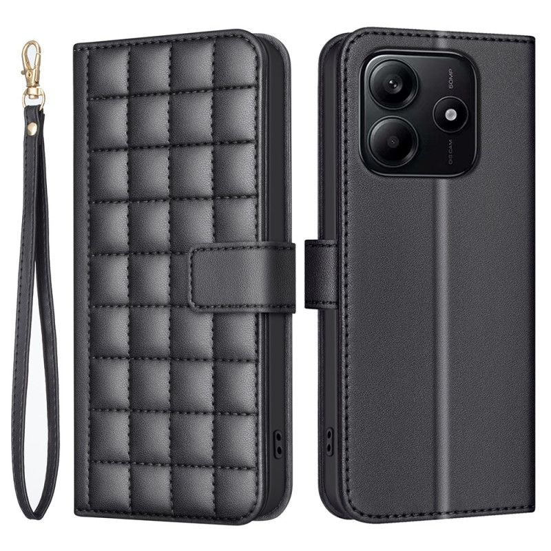 Flip Case Leren Xiaomi Redmi Note 14 5g Premium Gewatteerd