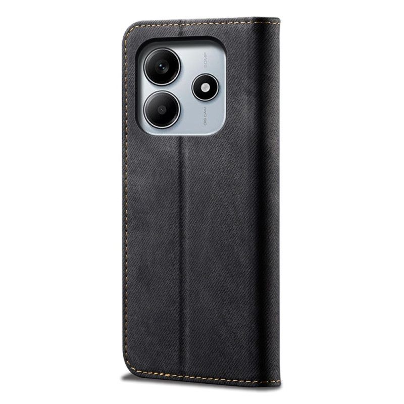 Folio-hoesje Xiaomi Redmi Note 14 5g Denimstof Bescherming Hoesje