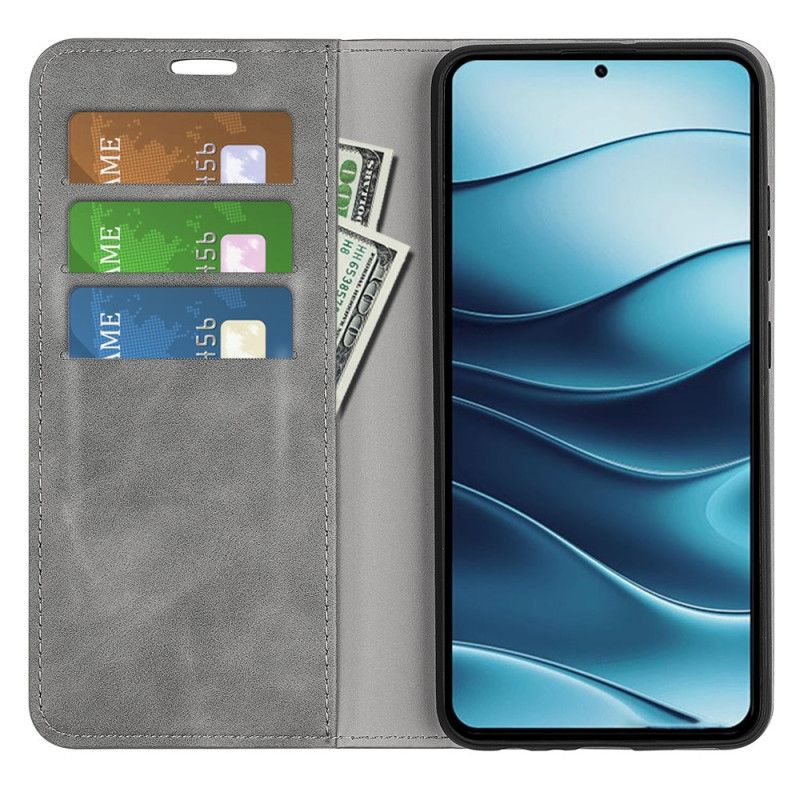 Folio-hoesje Xiaomi Redmi Note 14 5g Leerstijl