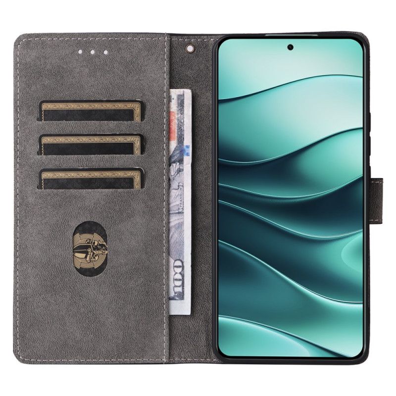Folio-hoesje Xiaomi Redmi Note 14 5g Suède-effect Rfid-bescherming
