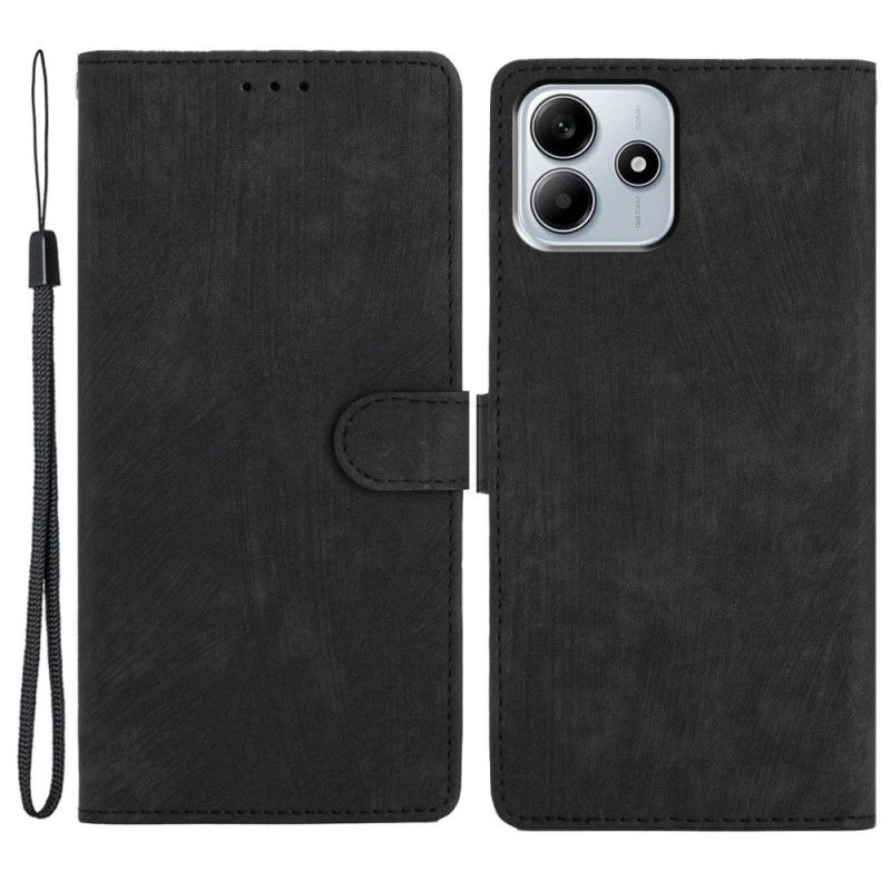 Folio-hoesje Xiaomi Redmi Note 14 5g Suède-look Met Bandje