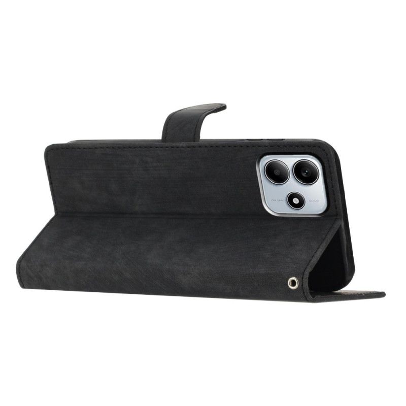 Folio-hoesje Xiaomi Redmi Note 14 5g Suède-look Met Bandje