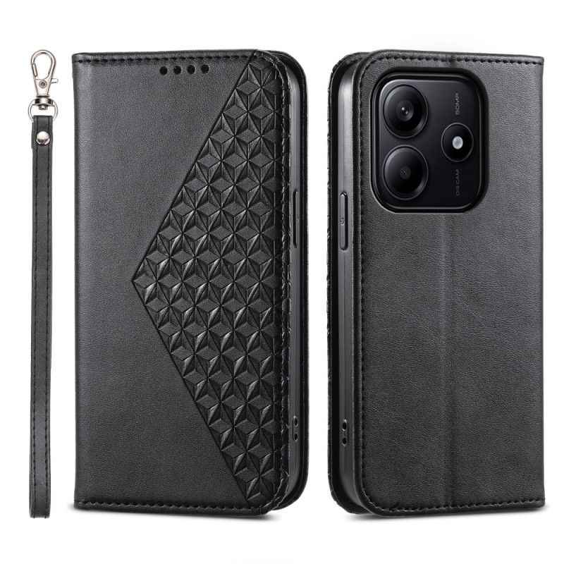 Folio-hoesje Xiaomi Redmi Note 14 5g Telefoonhoesje Diamantdesign