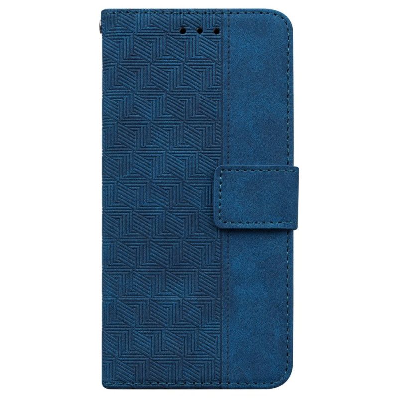 Folio-hoesje Xiaomi Redmi Note 14 5g Telefoonhoesje Geweven Patroon Met Riempje