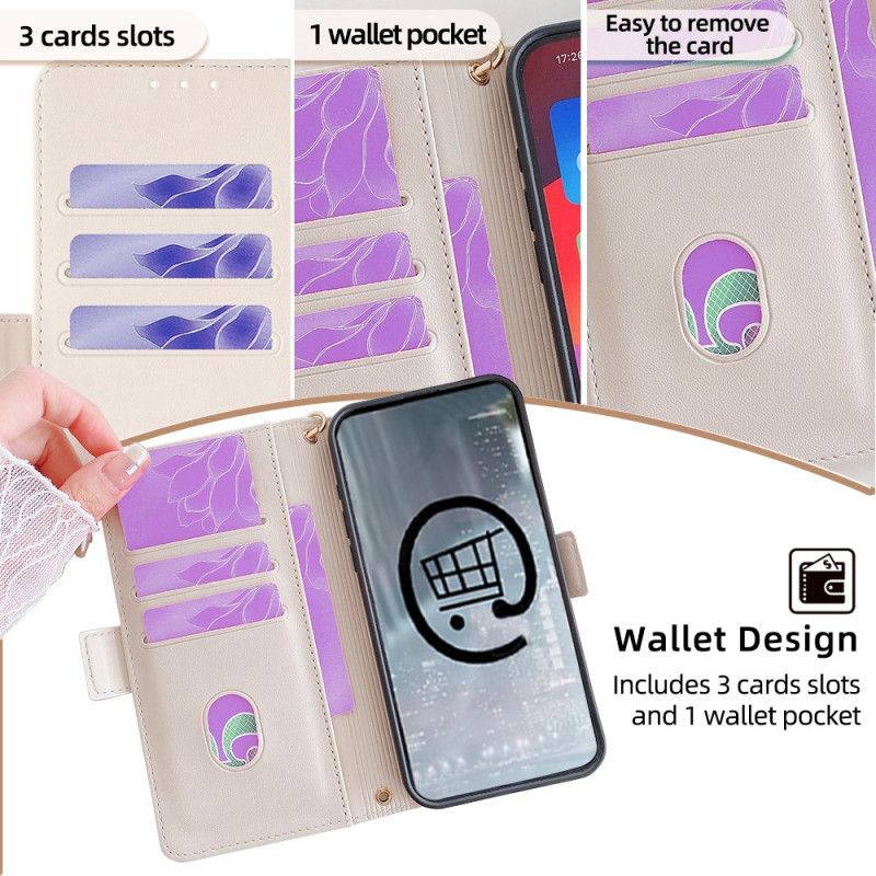 Folio-hoesje Xiaomi Redmi Note 14 5g Telefoonhoesje Gouden Sluiting Met Rfid-blokkeringstechnologie