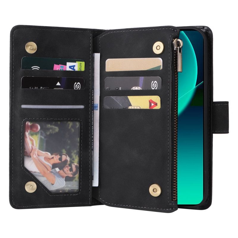 Folio-hoesje Xiaomi Redmi Note 14 5g Telefoonhoesje Portemonnee Met Volledige Lederlook