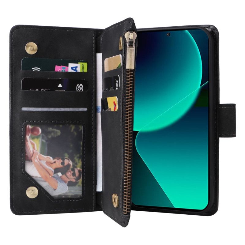 Folio-hoesje Xiaomi Redmi Note 14 5g Telefoonhoesje Portemonnee Met Volledige Lederlook