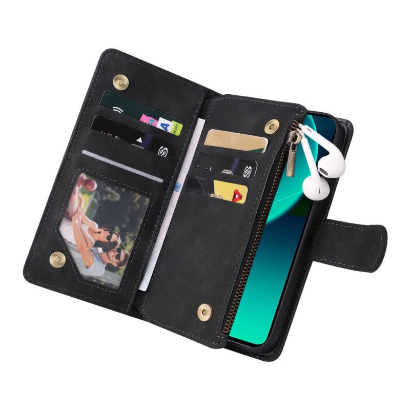 Folio-hoesje Xiaomi Redmi Note 14 5g Telefoonhoesje Portemonnee Met Volledige Lederlook