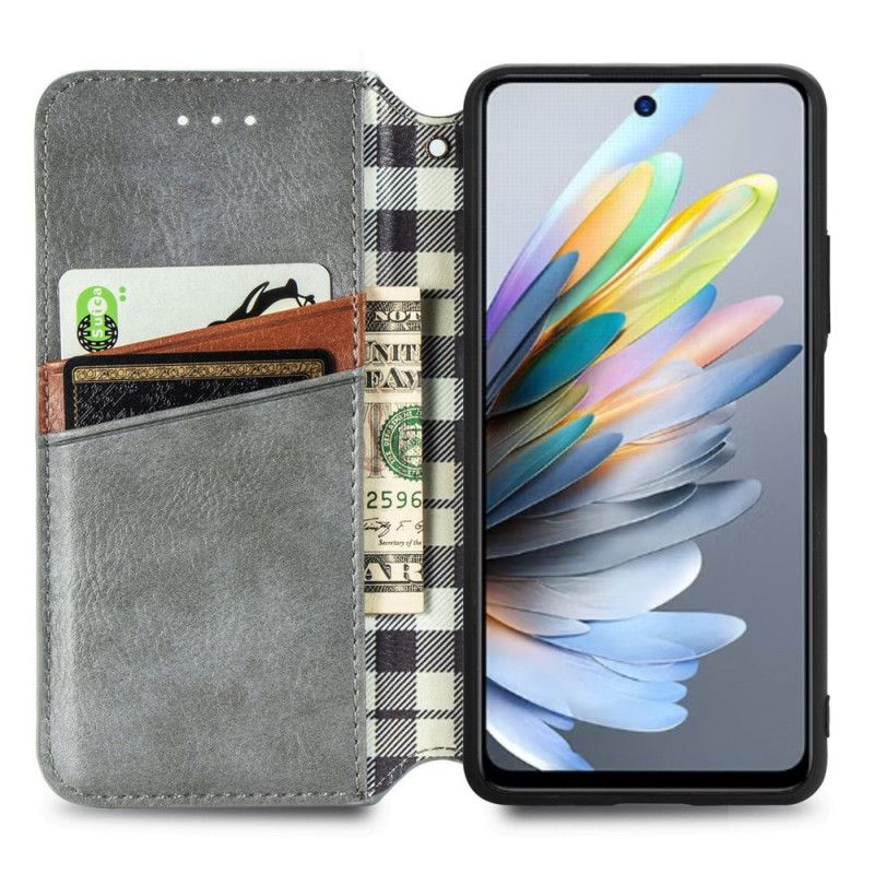 Folio-hoesje Xiaomi Redmi Note 14 5g Vintage Leerlook Bescherming Hoesje