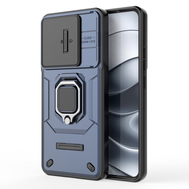 Hoesje Voor Xiaomi Redmi Note 14 5g Multifunctioneel Met Houder En Lensbeschermer