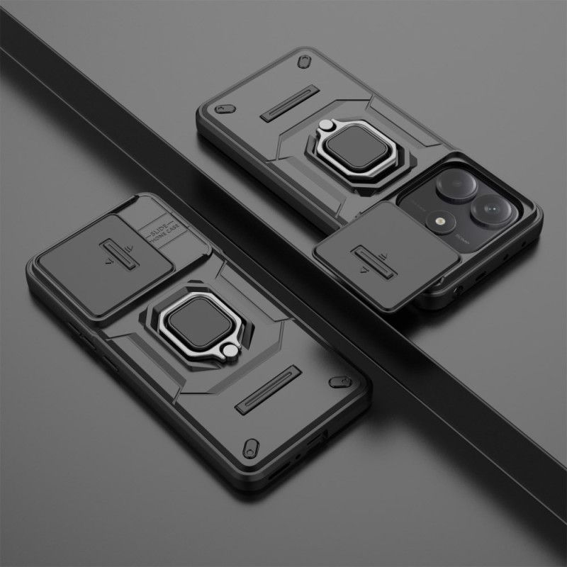 Hoesje Voor Xiaomi Redmi Note 14 5g Multifunctioneel Met Houder En Lensbeschermer