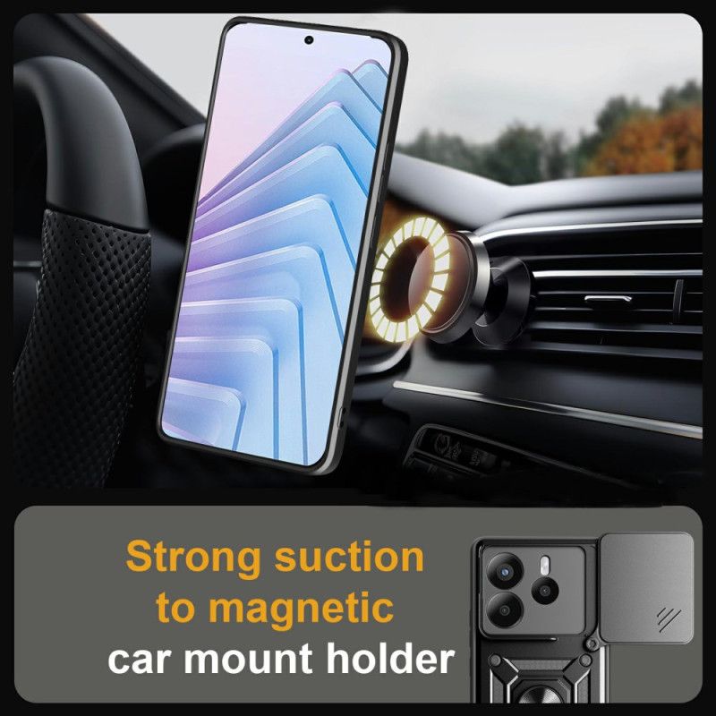 Hoesje Voor Xiaomi Redmi Note 14 5g Schuifbare Cameracover En Standaard