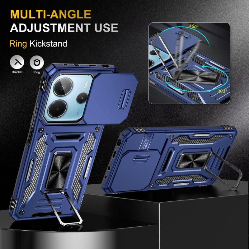 Hoesje Voor Xiaomi Redmi Note 14 5g Ultra Duurzaam Met Standaard En Lensbeschermer