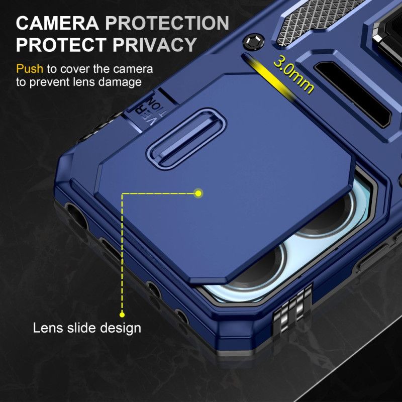 Hoesje Voor Xiaomi Redmi Note 14 5g Ultra Duurzaam Met Standaard En Lensbeschermer