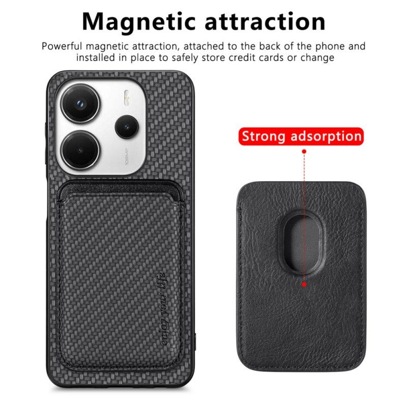 Hoesje Xiaomi Redmi Note 14 5g Afneembare Magnetische Kaarthouder