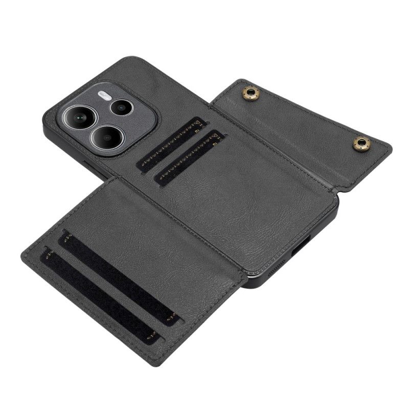 Hoesje Xiaomi Redmi Note 14 5g Kaarthouder En Standaard