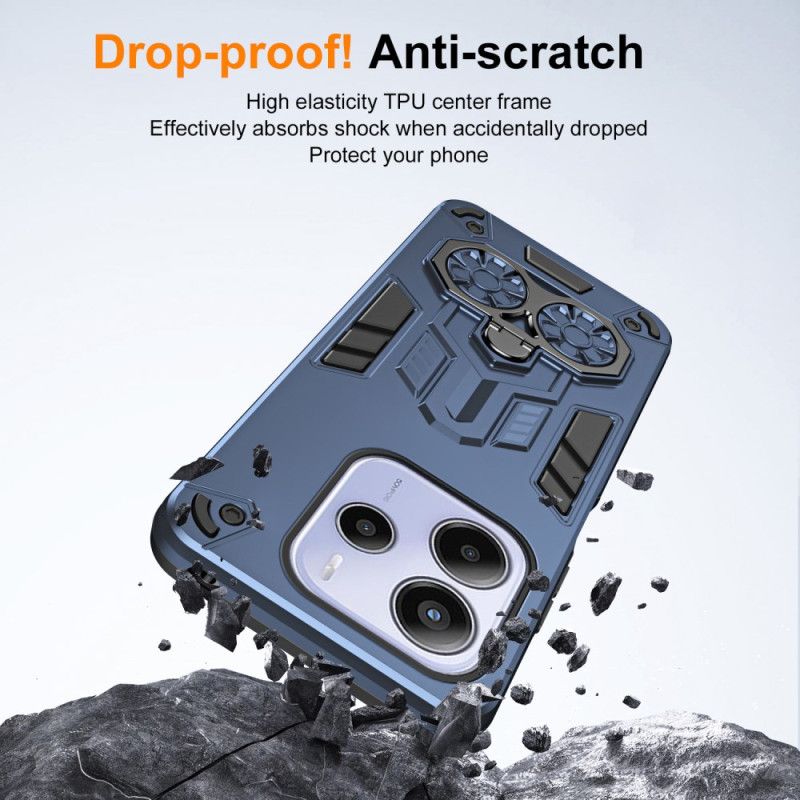 Hoesje Xiaomi Redmi Note 14 5g Ringhouder Met Metaal-effect