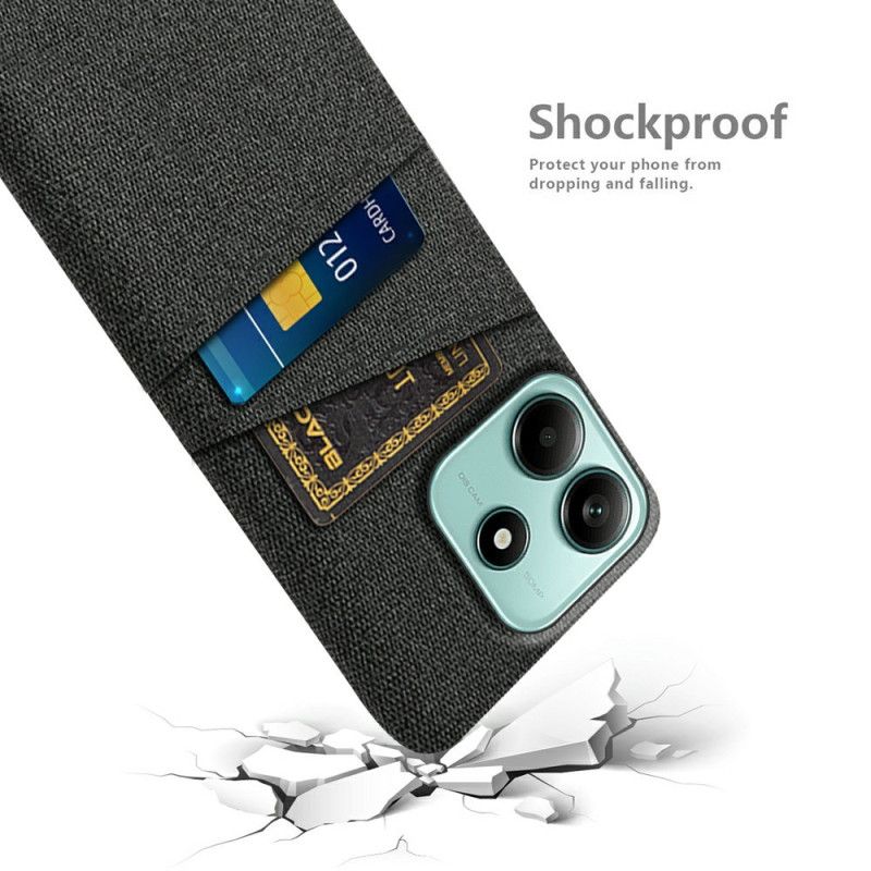 Hoesje Xiaomi Redmi Note 14 5g Stoffen Kaarthouder