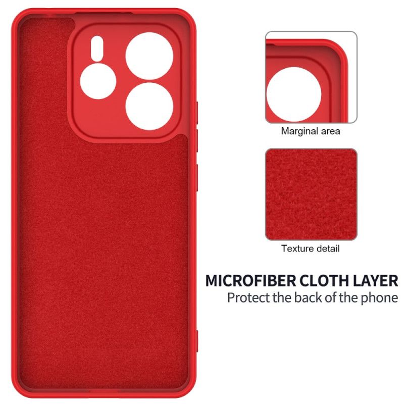 Hoesje Xiaomi Redmi Note 14 5g Vloeibare Siliconen Met Koord Bescherming Hoesje