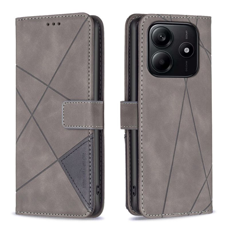 Leren Hoesje Voor Xiaomi Redmi Note 14 5g Binfen Color Geometrisch
