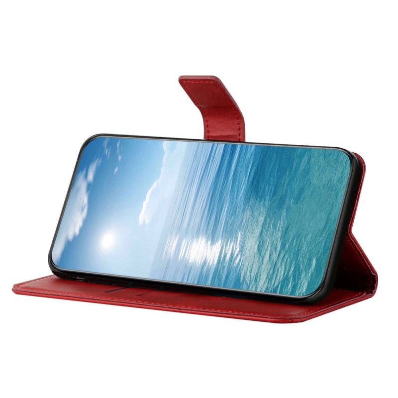 Leren Hoesje Voor Xiaomi Redmi Note 14 5g Idewei-lijnen