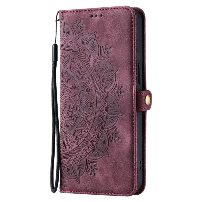 Leren Hoesje Voor Xiaomi Redmi Note 14 5g Mandala-portemonnee