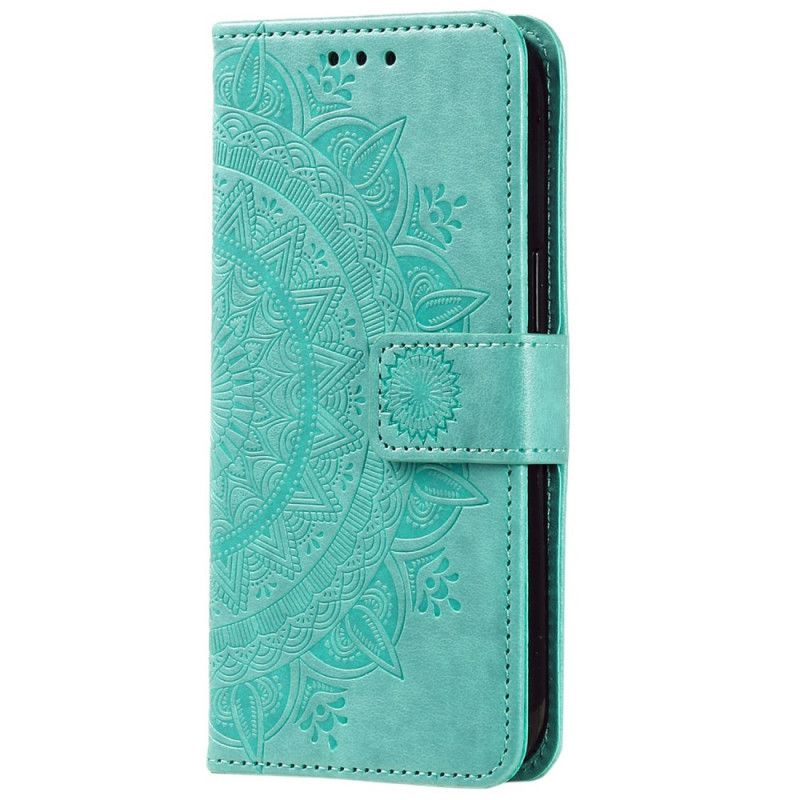 Leren Hoesje Voor Xiaomi Redmi Note 14 5g Mandala Zon