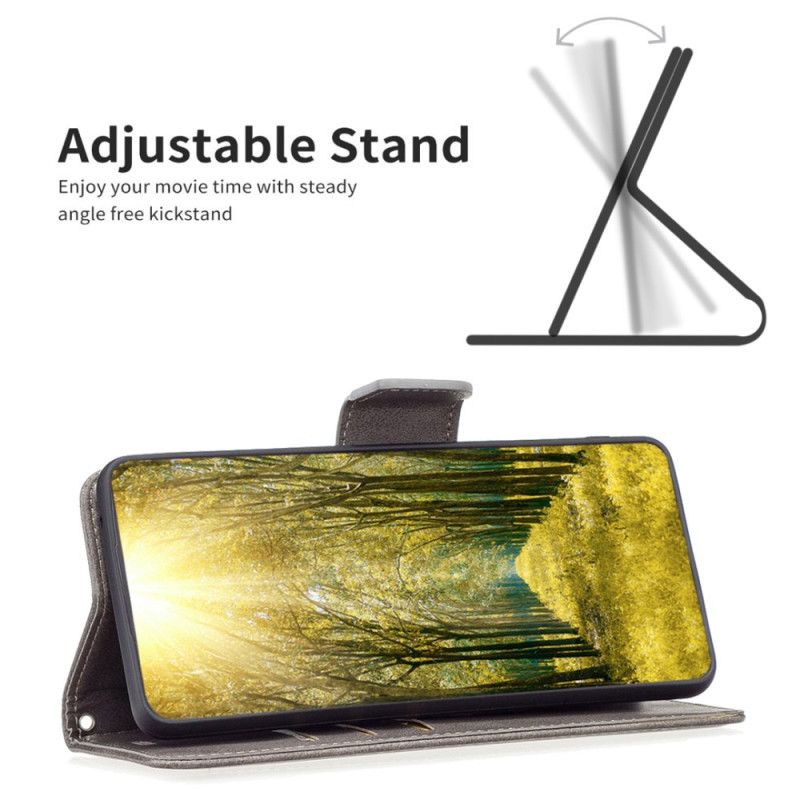 Leren Hoesje Voor Xiaomi Redmi Note 14 5g Schuine Sluiting