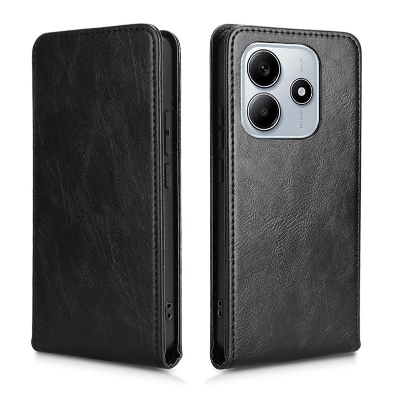 Leren Hoesje Voor Xiaomi Redmi Note 14 5g Verticale Klep