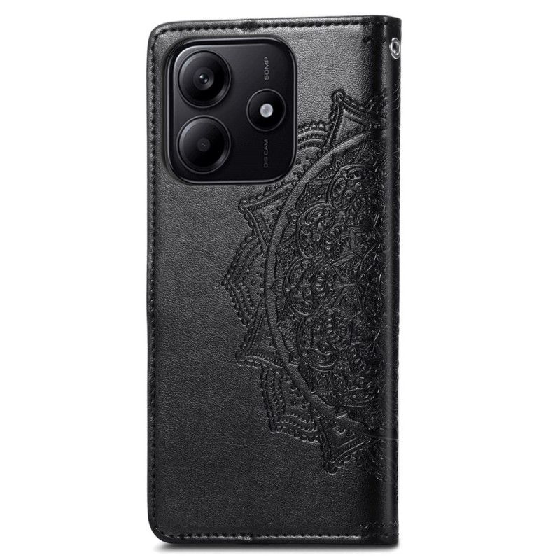 Leren Hoesje Xiaomi Redmi Note 14 5g Barokmandala Bescherming Hoesje
