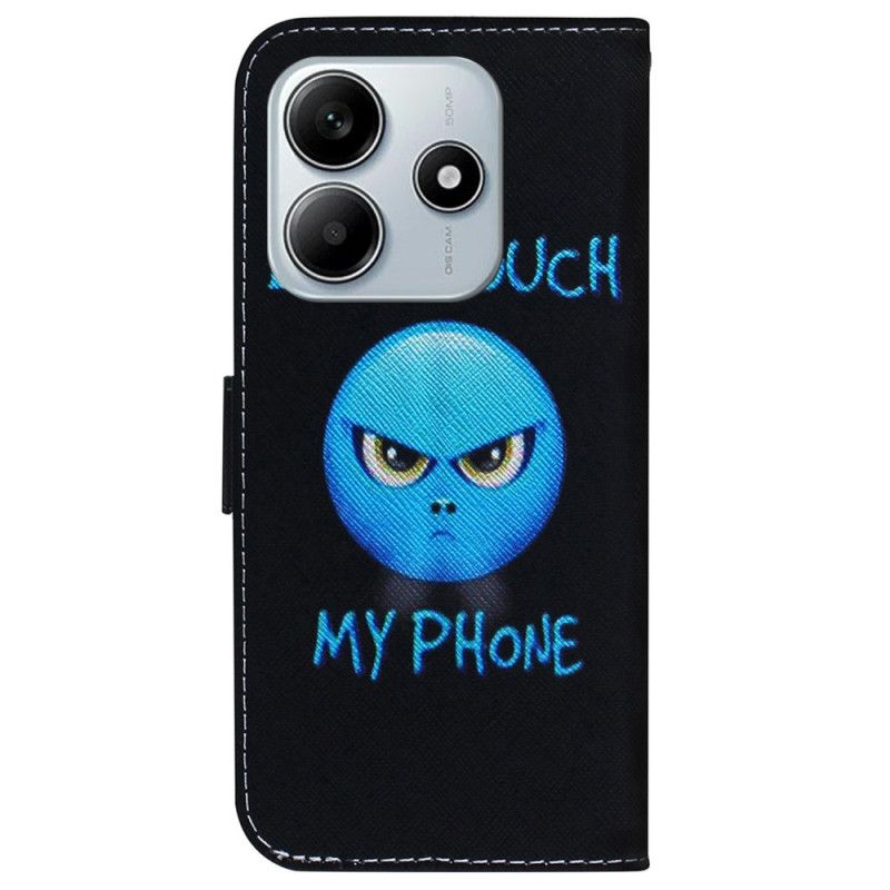 Leren Hoesje Xiaomi Redmi Note 14 5g Emoji-telefoon Bescherming Hoesje