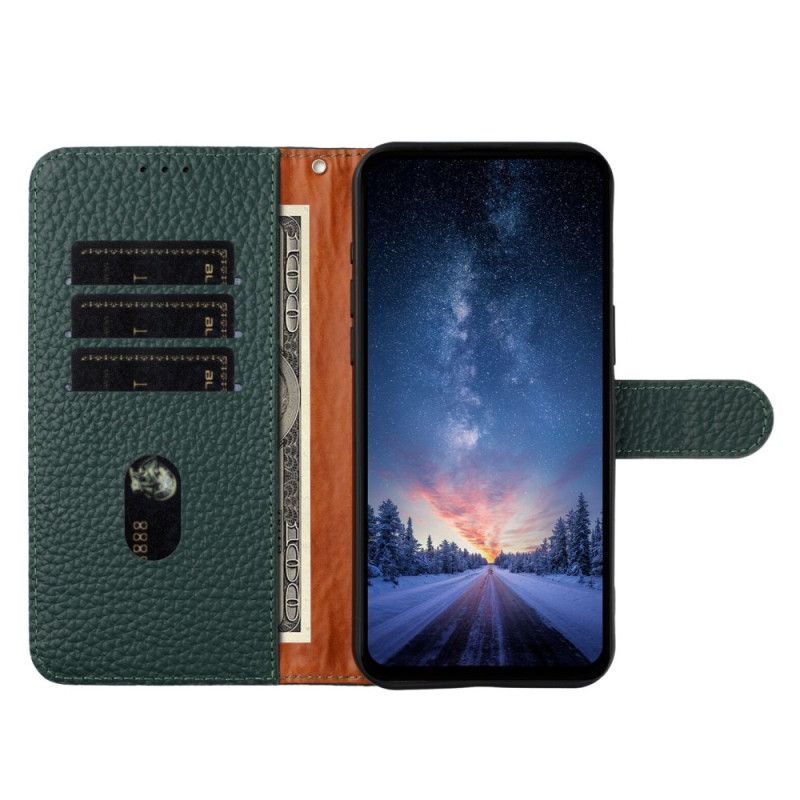 Leren Hoesje Xiaomi Redmi Note 14 5g Lychee Leer Bescherming Hoesje