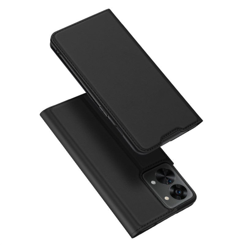 Bescherming Hoesje voor OnePlus Nord 2T 5G Folio-hoesje Skinpro Dux Ducis