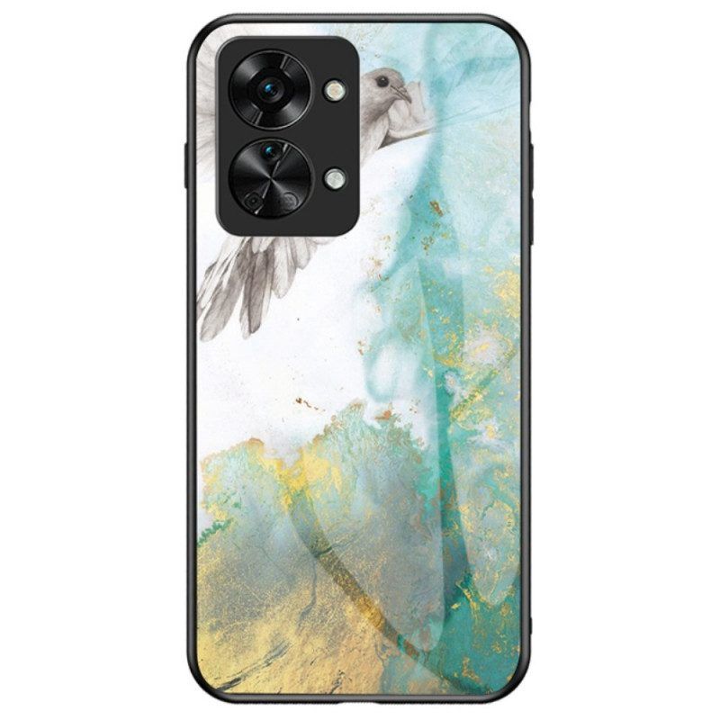 Hoesje voor OnePlus Nord 2T 5G Marmer Gehard Glas