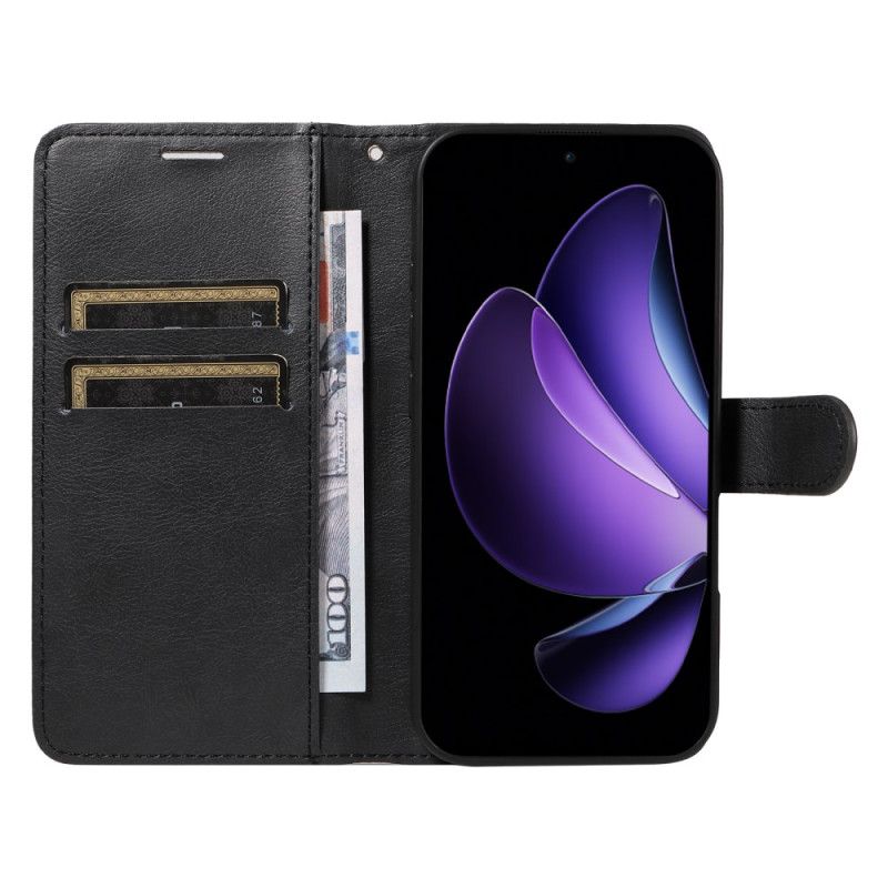Folio-hoesje Oppo Reno 13f 4g / 5g / 13 Fs 5g Effen Kunstleer