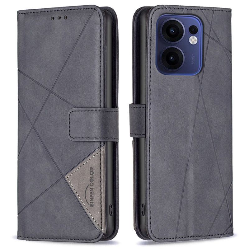 Folio-hoesje Oppo Reno 13f 4g / 5g / 13 Fs 5g Telefoonhoesje Geometrisch Patroon Binfen Color
