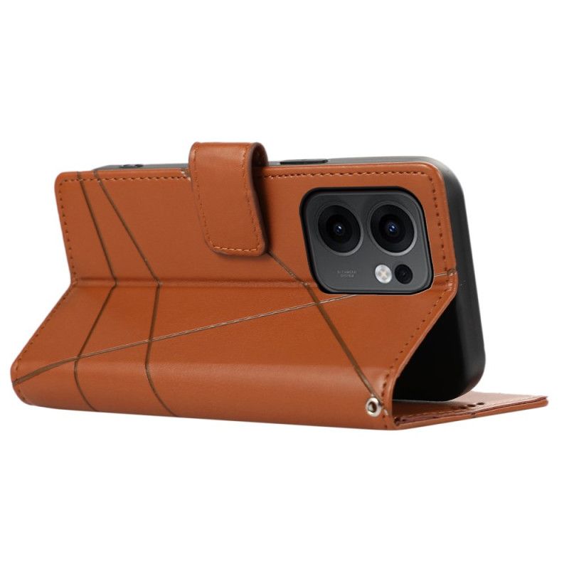 Folio-hoesje Oppo Reno 13f 4g / 5g / 13 Fs 5g Telefoonhoesje Strepen