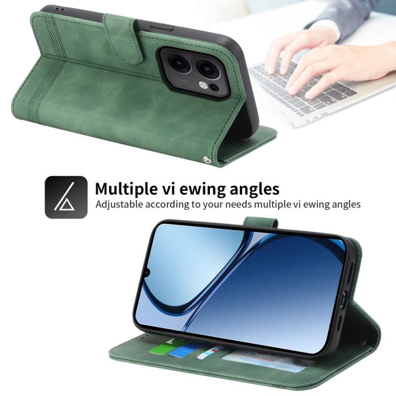 Leren Hoesje Oppo Reno 13f 4g / 5g / 13 Fs 5g Dierfeng Bescherming Hoesje