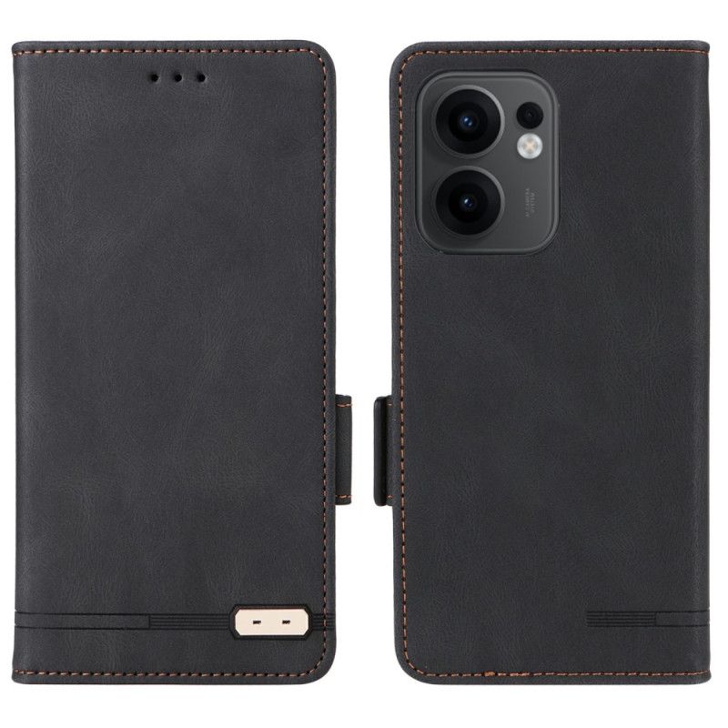 Leren Hoesje Oppo Reno 13f 4g / 5g / 13 Fs 5g Retro Design Bescherming Hoesje