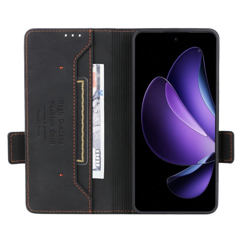 Leren Hoesje Oppo Reno 13f 4g / 5g / 13 Fs 5g Retro Design Bescherming Hoesje