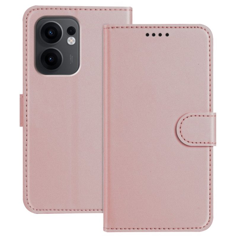 Leren Hoesje Voor Oppo Reno 13f 4g / 5g / 13 Fs 5g Monochroom
