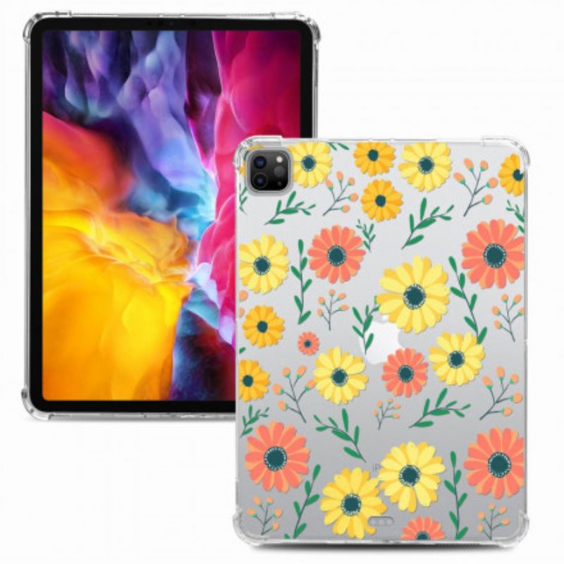 Hoesje iPad Pro 11" (2021) (2020) (2018) Flexibele Bloemen