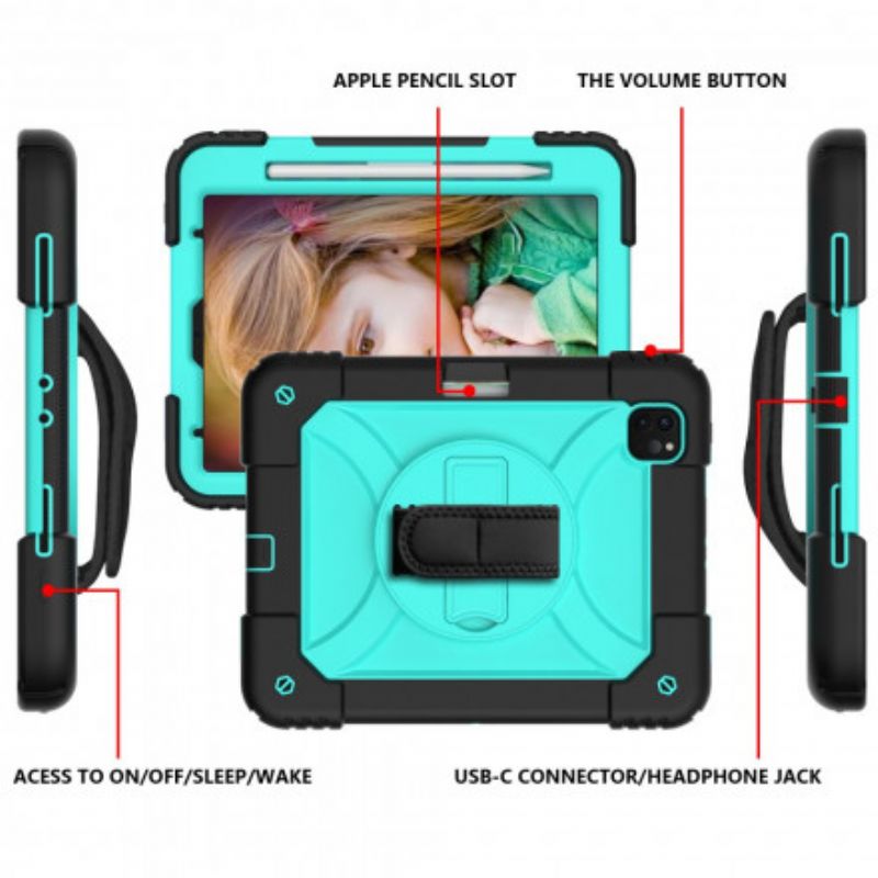 Hoesje Voor iPad Pro 11" (2021) (2020) (2018) Multifunctionele Maximale Weerstand