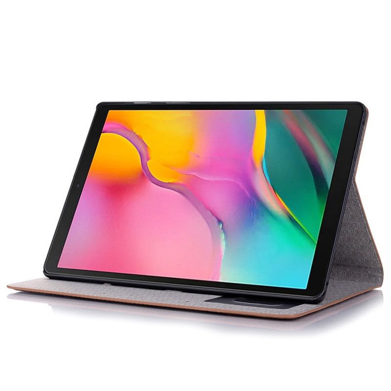 Case Samsung Galaxy Tab S6 Lite Donkerblauw Grijs Telefoonhoesje Structuur