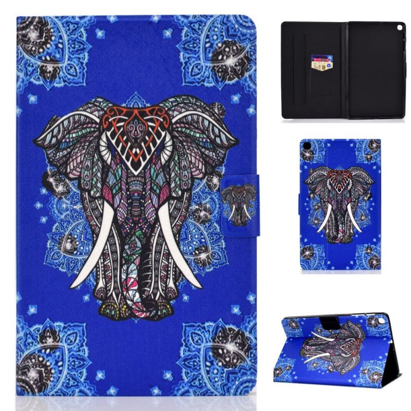 Cover Folio-hoesje Samsung Galaxy Tab S6 Lite Telefoonhoesje Indische Olifant