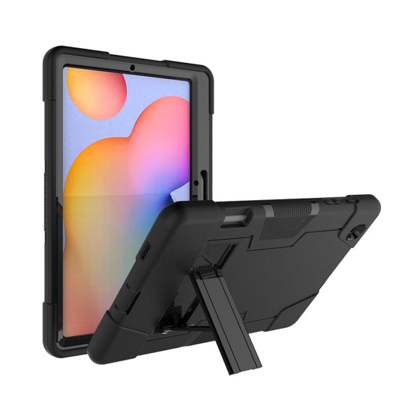 Hoesje Samsung Galaxy Tab S6 Lite Grijs Zwart Ultrabestendige Kleuren