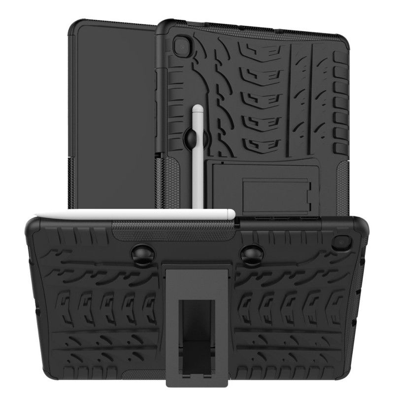 Hoesje voor Samsung Galaxy Tab S6 Lite Wit Zwart Ultrabestendige Plus