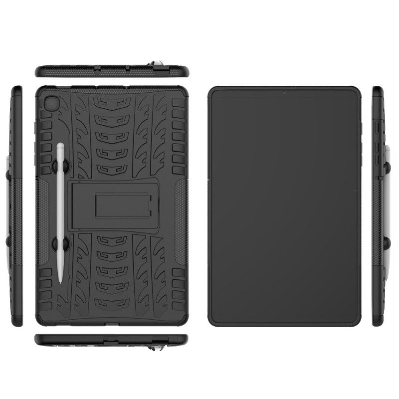 Hoesje voor Samsung Galaxy Tab S6 Lite Wit Zwart Ultrabestendige Plus